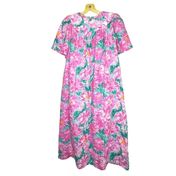 Vintage Elegant Emily Floral Muumuu Dress/Robe - Picture 2 of 9